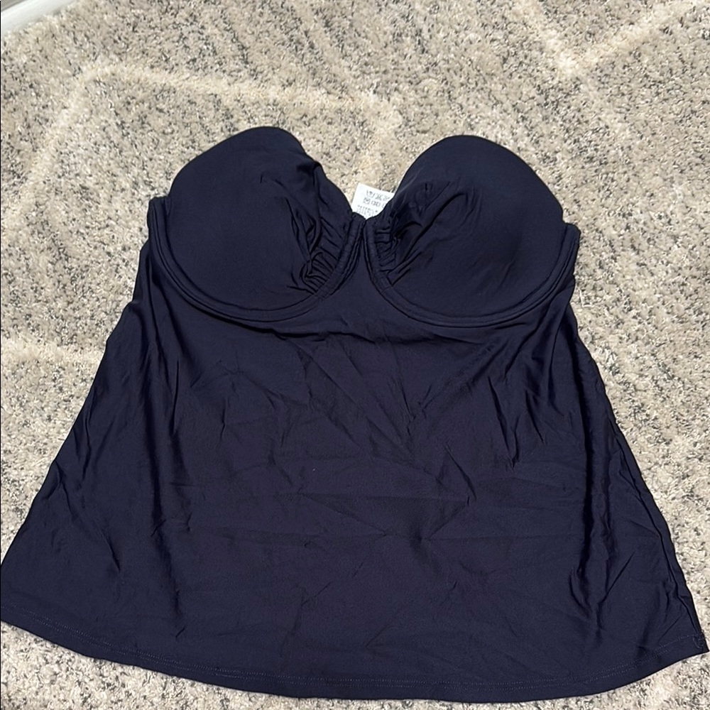J.Crew NWT Navy Strapless Top